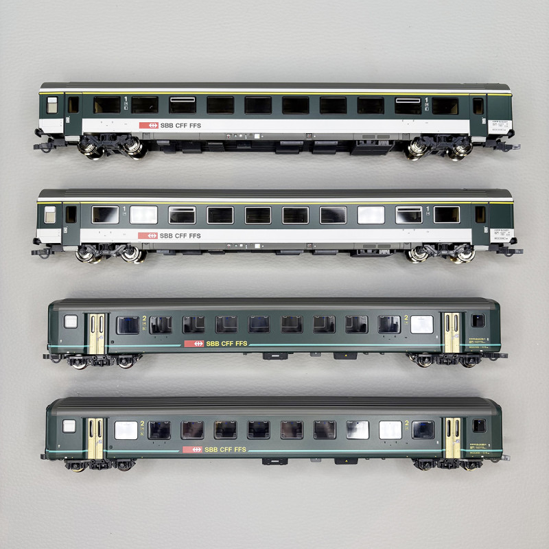 4 voitures 2CL EW-II et 1CL EW-IV, "Interregio 1617, SBB - ROCO 620091