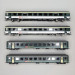 4 voitures 2CL EW-II et 1CL EW-IV, "Interregio 1617, SBB - ROCO 620091