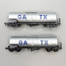 2 wagons citernes type Zacens à bogies, GATX - RIVAROSSI HR6667