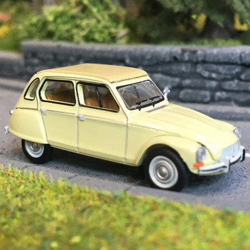Citroën Dyane 6 capote fermée, beige nevada, 1973 - SAI 7814 - HO 1/87