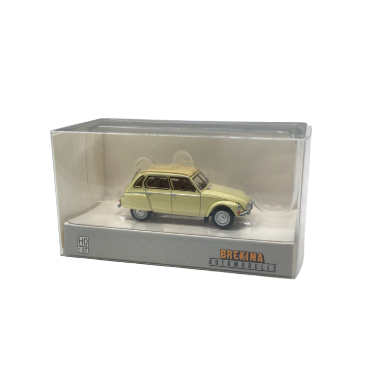 Citroën Dyane 6 capote fermée, beige nevada, 1973 - SAI 7614 - HO 1/87