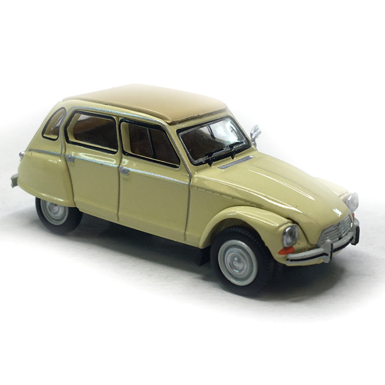 Citroën Dyane 6 capote fermée, beige nevada, 1973 - SAI 7614 - HO 1/87