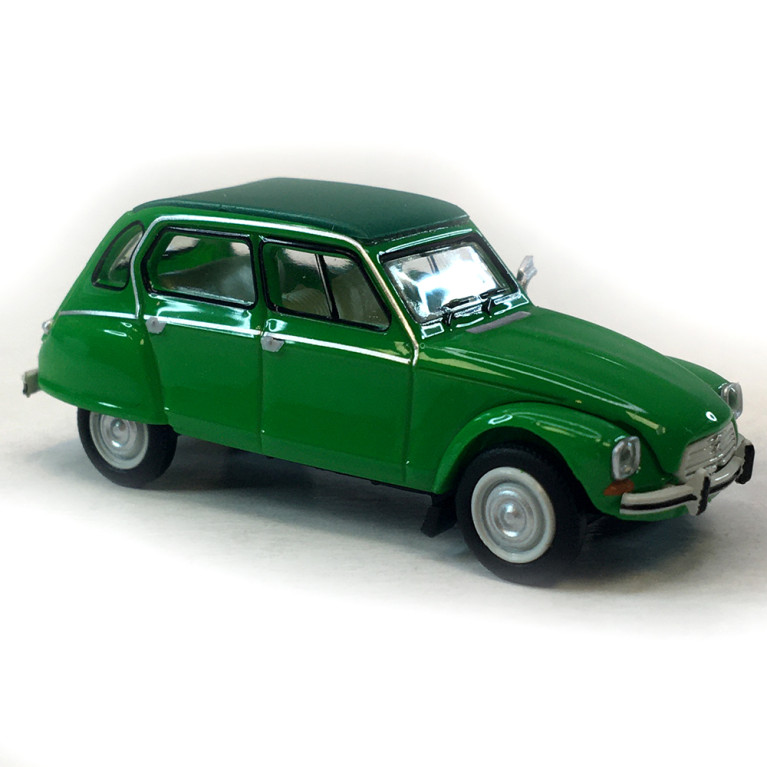 Citroën Dyane 6 capote fermée, vert bambou, 1973 - SAI 7616 - HO 1/87