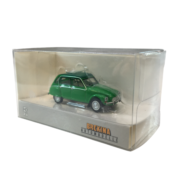 Citroën Dyane 6 capote fermée, vert bambou, 1973 - SAI 7616 - HO 1/87