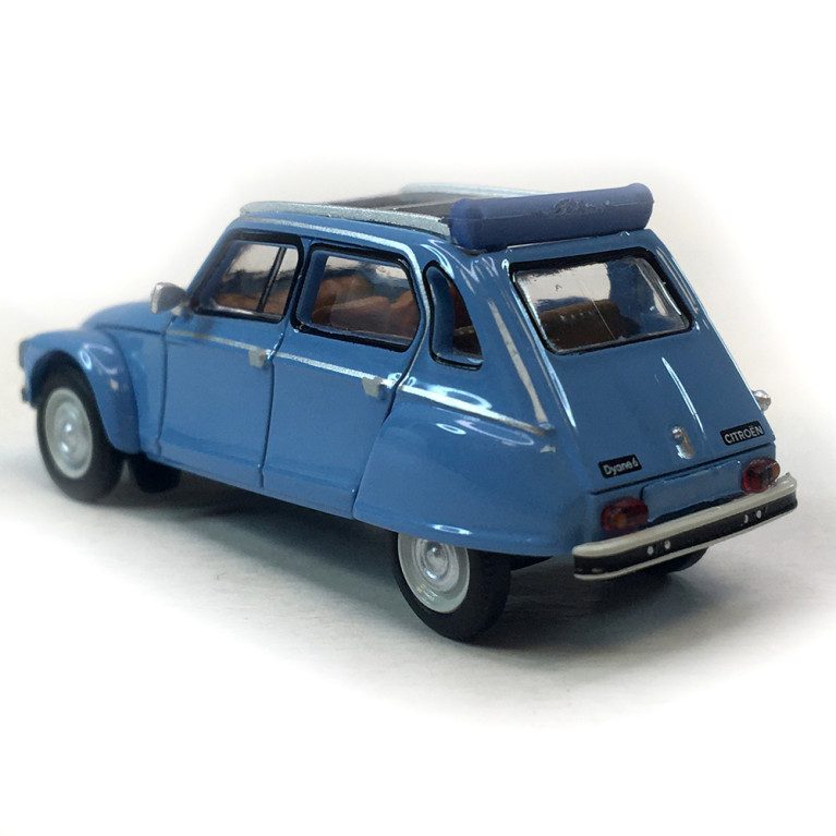 Citroën Dyane 6 capote ouverte, bleu cristal, 1973 - SAI 7623 - HO 1/87