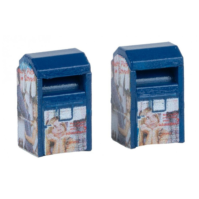 2 Conteneurs de vêtements usagés - Faller 272927 - HO 1/87