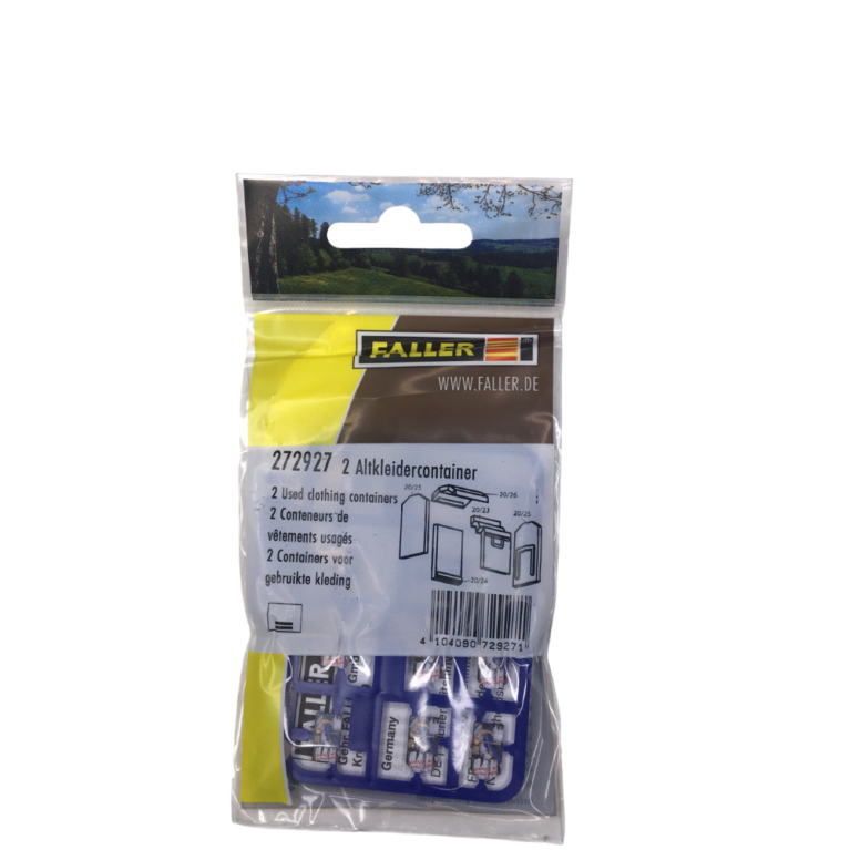 2 Conteneurs de vêtements usagés - Faller 272927 - HO 1/87
