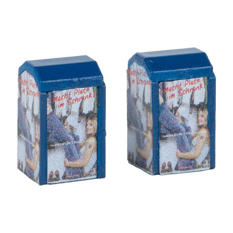 2 Conteneurs de vêtements usagés - Faller 272927 - HO 1/87