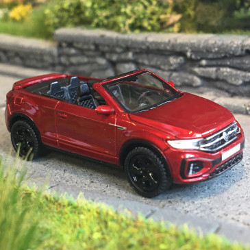 VW T-Roc cabriolet phase 2 ouvert, rouge métallisé, 2022 - PCX870601 - HO 1/87