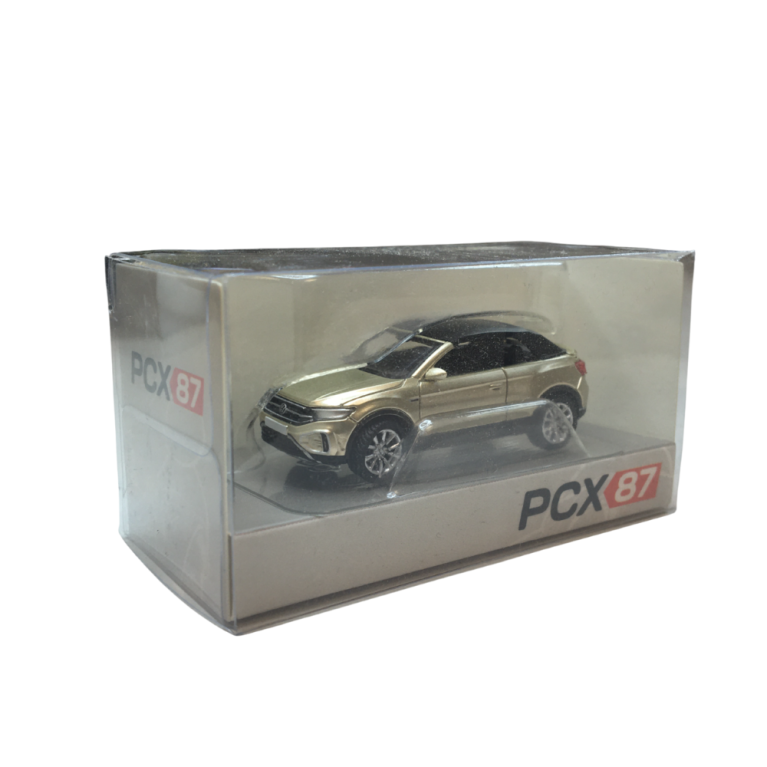 VW T-Roc cabriolet phase 2 ouvert, beige métallisé, 2022 - PCX870602 - HO 1/87