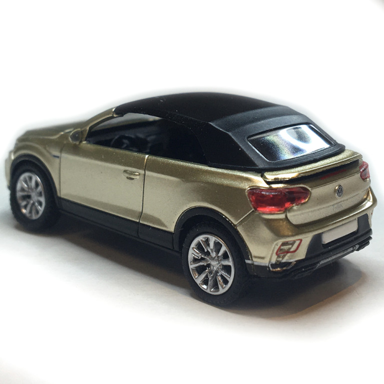VW T-Roc cabriolet phase 2 ouvert, beige métallisé, 2022 - PCX870602 - HO 1/87