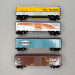4 wagons marchandises "Boxcar", USA, Tin Plate - MARKLIN 45712