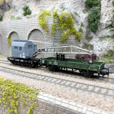 Wagon-grue de dépannage à commande numérique, DB, Ep. III - MARKLIN 46719 - HO 1/87