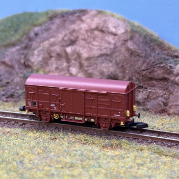 Wagon couvert type G4, volet standard, feux de fin de convoi, SNCF, Ep. IV - AZAR MODELS W02-ST2X - Z 1/220