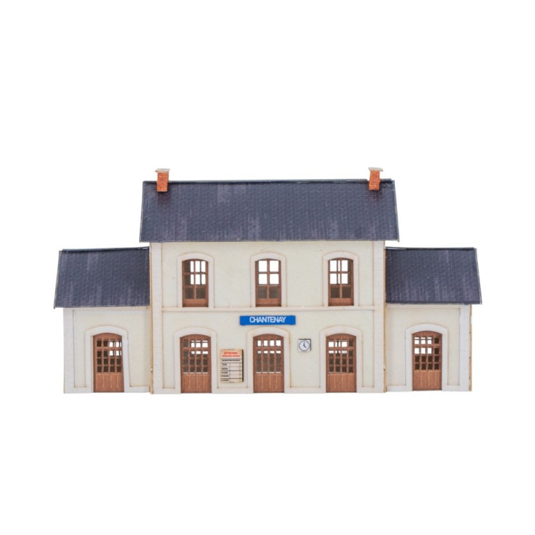 Bâtiment voyageur type Ouest (kit) - AZAR MODELS BAT003 - Z 1/220
