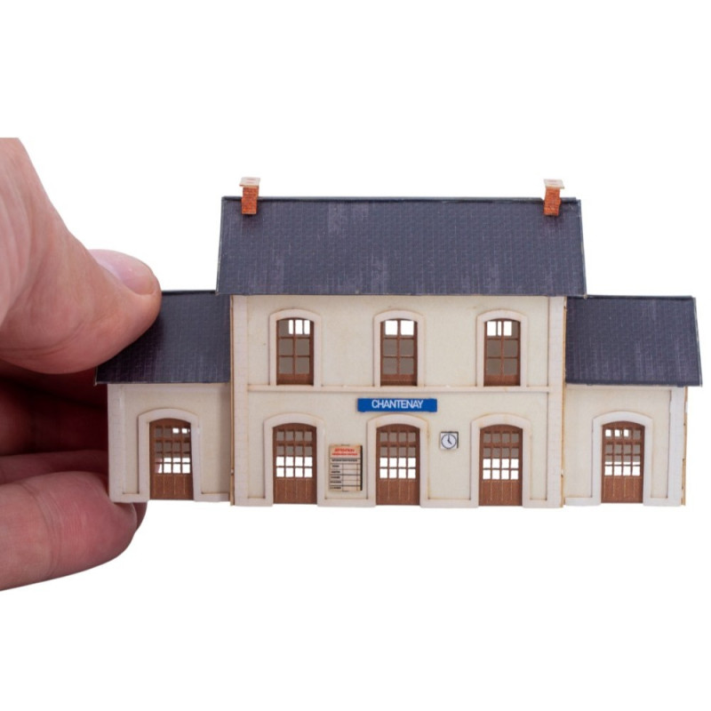 Bâtiment voyageur type Ouest (kit) - AZAR MODELS BAT003 - Z 1/220