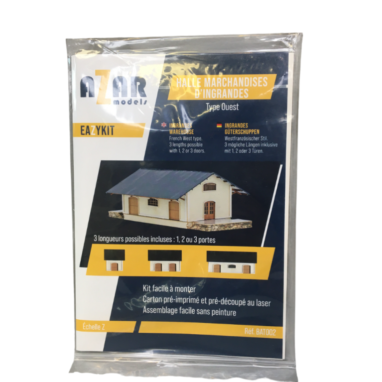 Hall à marchandises d'Ingrandes, type Ouest - AZAR MODELS BAT002 - Z 1/220