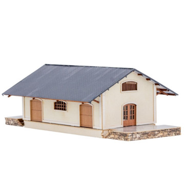 Hall à marchandises d'Ingrandes, type Ouest - AZAR MODELS BAT002 - Z 1/220