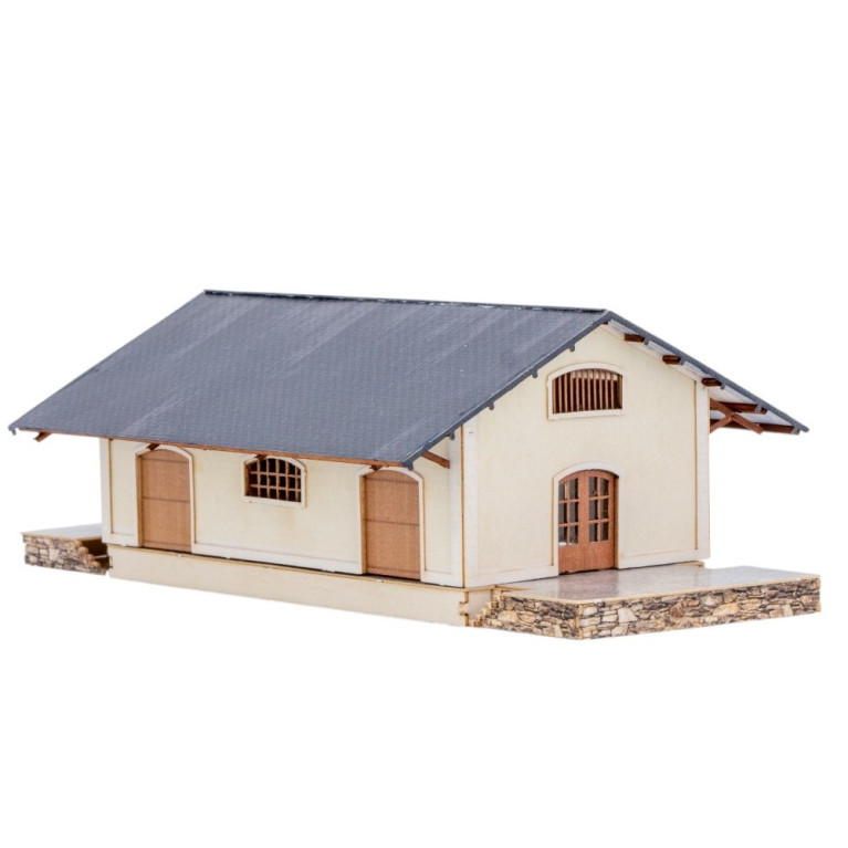 Hall à marchandises d'Ingrandes, type Ouest - AZAR MODELS BAT002 - Z 1/220