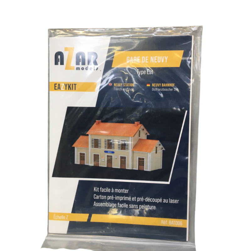 Bâtiment voyageur, type Est (kit)- AZAR MODELS BAT006 - Z 1/220