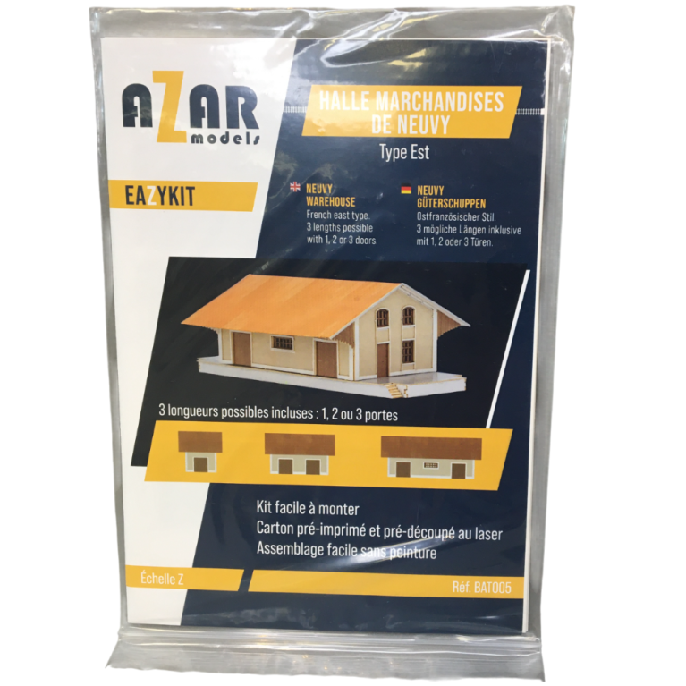 Hall à marchandises, type Est - AZAR MODELS BAT005 - Z 1/220