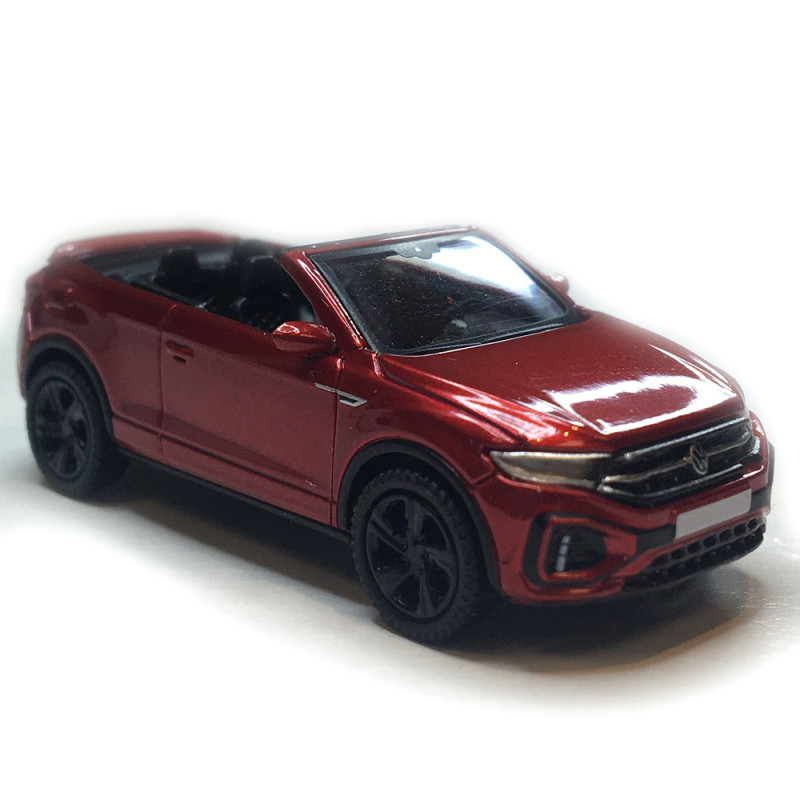 VW T-Roc cabriolet phase 2 ouvert, rouge métallisé, 2022 - PCX870601 - HO 1/87