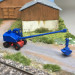 Excavatrice Fuschs F 301, flèche en treillis avec pelle, bleu rouge, 1957 - MINIS LC4702 - N 1/160