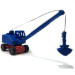 Excavatrice Fuschs F 301, flèche en treillis avec pelle, bleu rouge, 1957 - MINIS LC4701 - N 1/160