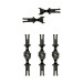 8 paires d'attelages magnétique NEM - HORNBY R7398 - HO 1/87