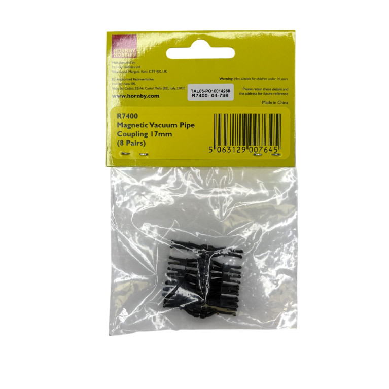 8 paires d'attelages magnétique NEM, rabaissés - HORNBY R7400