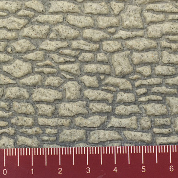 Plaque souple "mur de pierres" 53.5 x 16 cm-HO 1/87-VOLLMER 48724