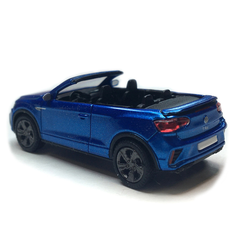 VW T-Roc cabriolet phase 2 ouvert, bleu métallisé, 2022 - PCX870603 - HO 1/87