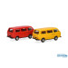 Volkswagen T3 Bus, MiniKit jaune et rouge - HERPA 013093-005 - HO 1/87