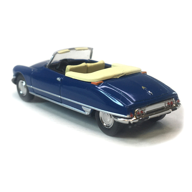 Citroën DS 19 cabriolet capote ouverte, bleu, 1963 - SAI 7809.1 - HO 1/87