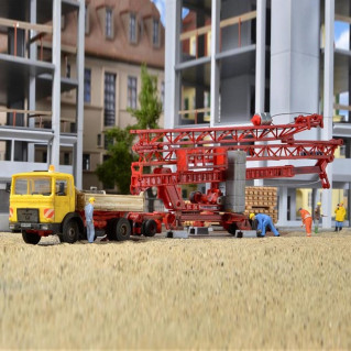 Camion Man avec grue de chantier Liebherr SK 20 maquette-HO-1/87-KIBRI 13025