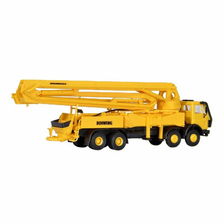 Camion Mercedes pompe à béton maquette à monter -HO-1/87-KIBRI 10200