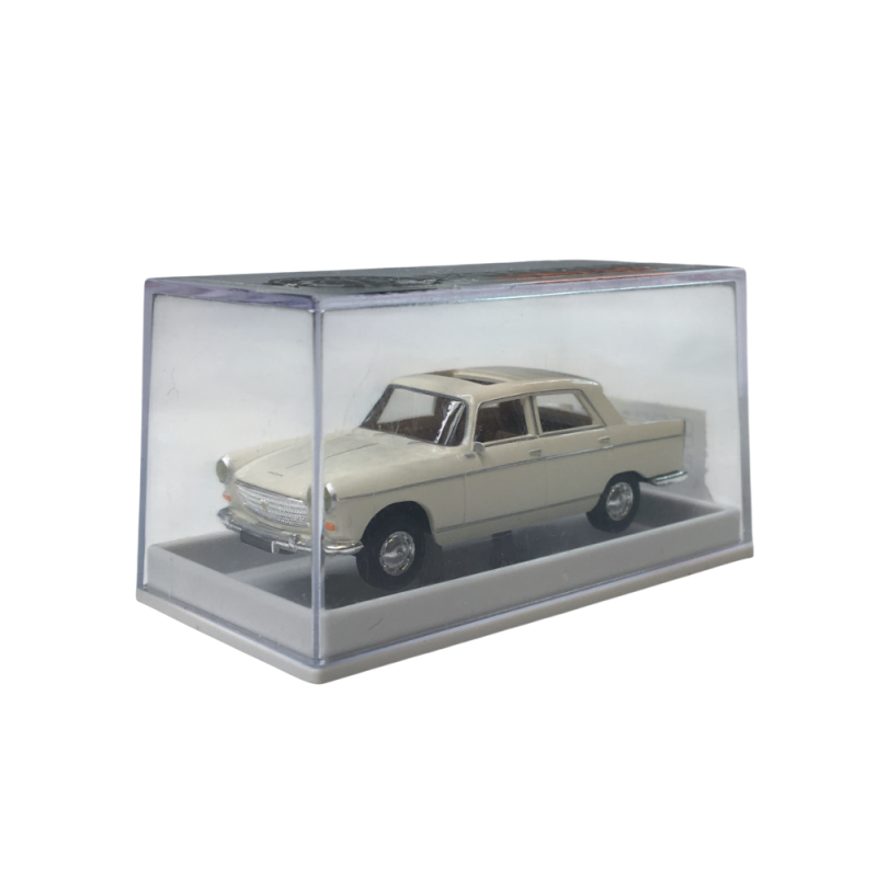 Peugeot 404 blanche, toit ouvrant 1960 - SAI 2130 - HO 1/87