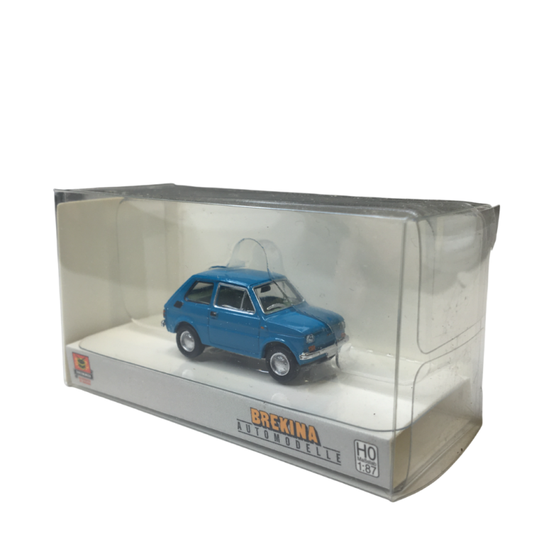 Fiat 126, bleue, 1972 - BREKINA 22370 - HO 1/87