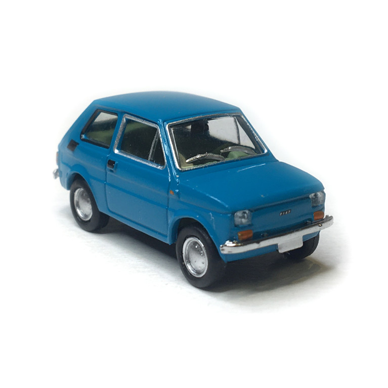 Fiat 126, bleue, 1972 - BREKINA 22370 - HO 1/87