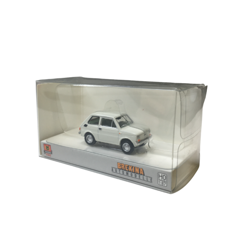 Fiat 126, blanche, 1972 - BREKINA 22369 - HO 1/87