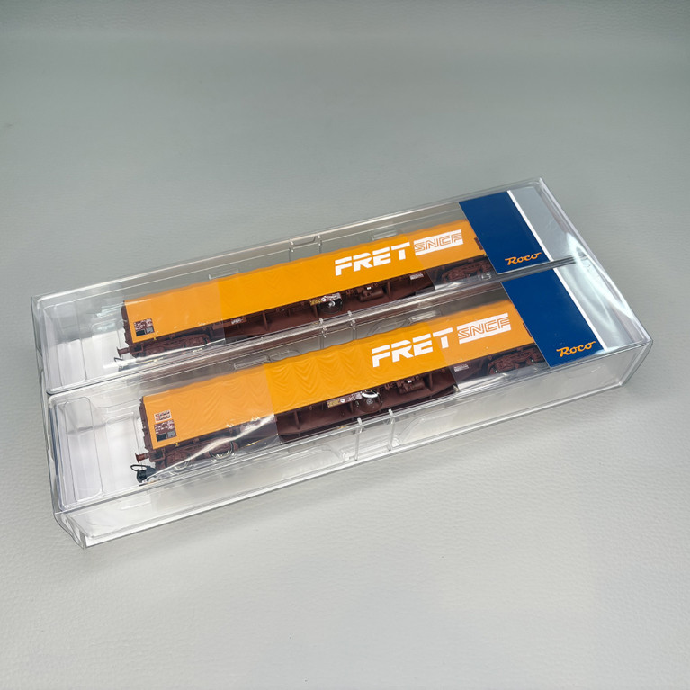2 wagons à bâche coulissante type Rilns, FRET, SNCF - ROCO 6600161