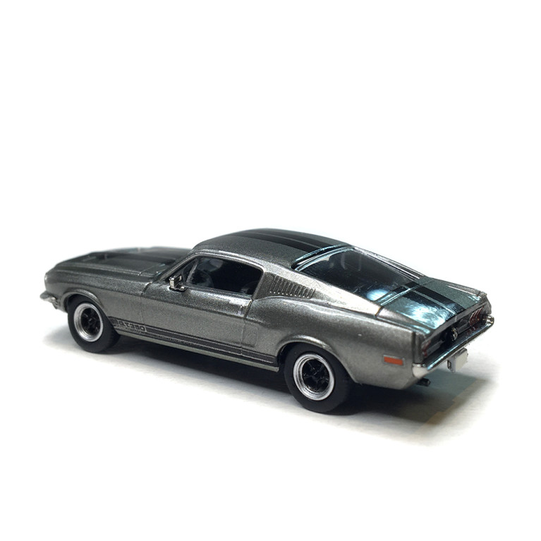 Ford Mustang Fastback Shelby GT 350, gris métallisé / noir, 1968 - BREKINA 19607 - HO 1/87