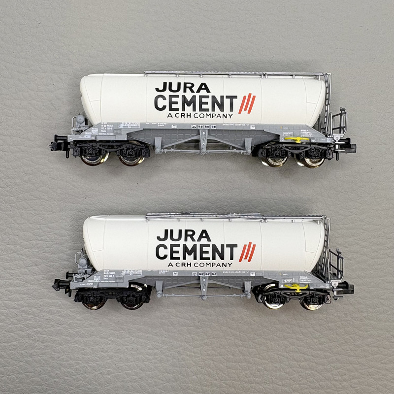 2 wagons silos type Uacns, Wascosa / Jura cement - FLEISCHMANN 6660090