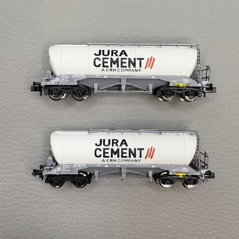 2 wagons silos type Uacns, Wascosa / Jura cement - FLEISCHMANN 6660090