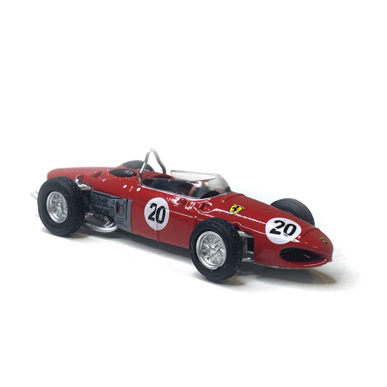 Ferrari 156 F1, Rouge, n°20 Wolfgang Graf Berghe von Trips, grand prix de Reims 1961 - BREKINA 22994 - HO 1/87