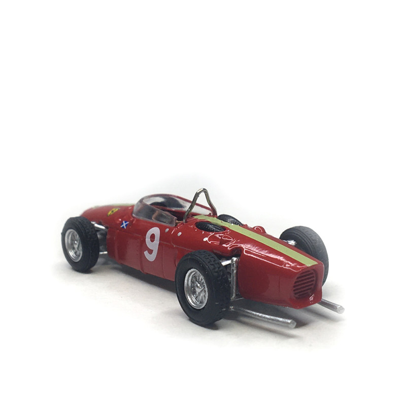 Ferrari 156 F1, Rouge, n°9 Innes Irelande, grand prix de Silverstone 1962 - BREKINA 22995 - HO 1/87