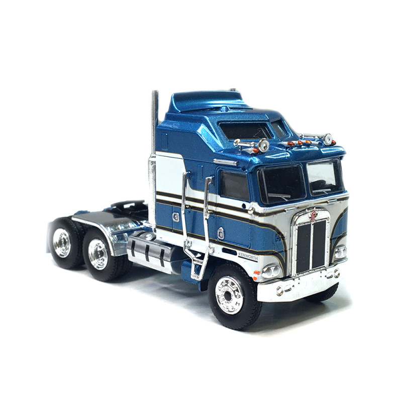 Tracteur Kenworth K100 aerodyne, bleu métallisé / gris, 1956 - BREKINA 85725 - HO 1/87