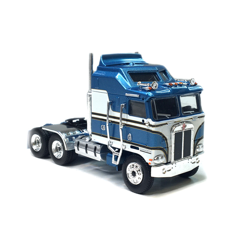 Tracteur Kenworth K100 aerodyne, bleu métallisé / gris, 1956 - BREKINA 85725 - HO 1/87