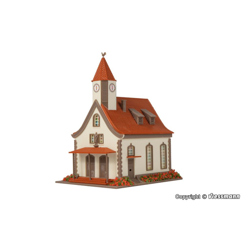 Église du village - VOLLMER 49560 - Z 1/220 pour modélisme ferroviaire