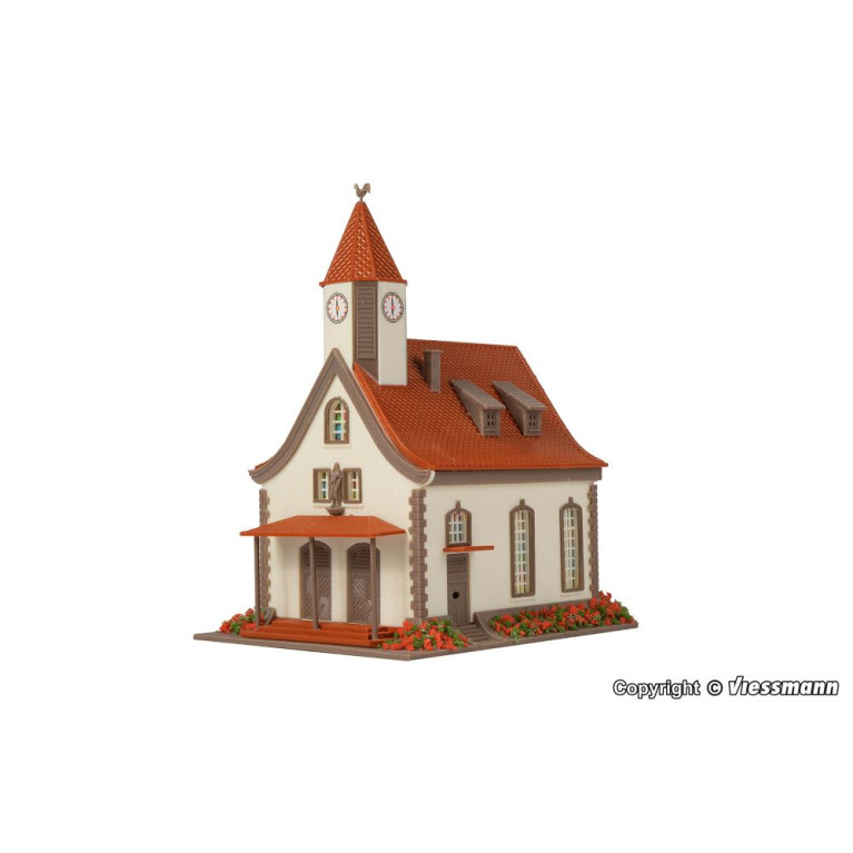 Église du village - VOLLMER 49560 - Z 1/220 pour modélisme ferroviaire